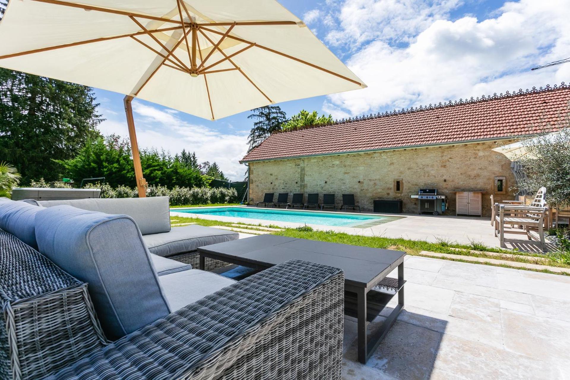 Villa Guardian House Of Chateau Monteil With Heated Pool And Jacuzzi Calviac-en-Perigord Exterior foto